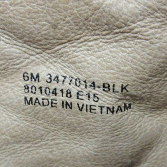 FRYE Regina Covered Wedge Boot Womens Size 6 Western Black Leather Ankle Bootie - Picture 7 of 12